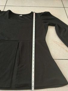 Elegant Black Peplum Top