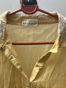 Yellow Embroidered Dress