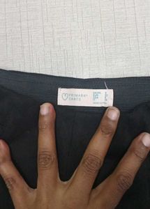 Primark Black Velvet Women Trouser