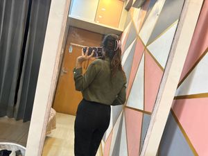 Olive Formal Office Wear Shirt