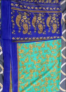Synthetic Crepe Saree
