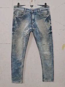 Distressed Denim Jeans