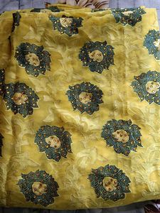 Beautiful Yellow Colour Saree, Not Used