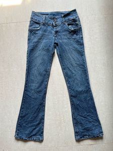 vintage low rise denims retro