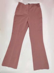 Mauve Flare Leg Trousers