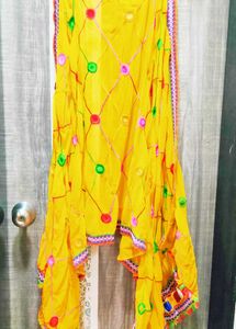 Rajwadi Threadwork Chiffon Dupatta