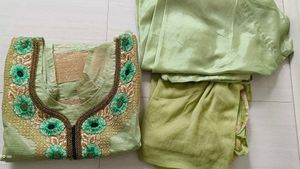 Light Olive Green Kurta Set