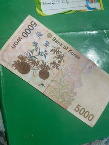 Korean Won 5000..new Currency Fresh Condition #koreanwon #currency