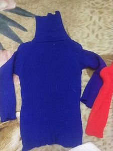 Combo Set 3 High Neck Sweaters 4-6 Year Girls