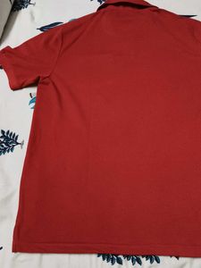 Easybuy Men Classic Collar Red Tshirt