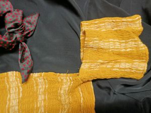 Off-shoulder Mustard Top
