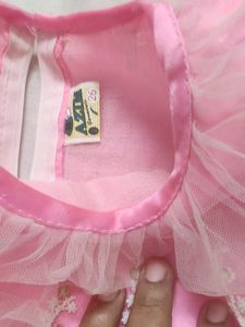 Beautiful Baby Pink Colour Frock