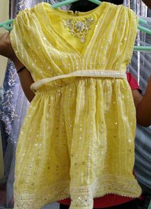 Lemon Yellow Party Wear Garara Set🥰