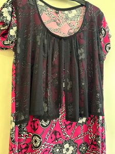 Printed Pink Dress