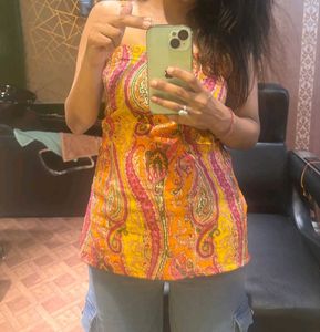 Paisley Print Top