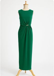 Elegant Green Maxi Dress