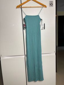 Blue Maxi Slip Dress