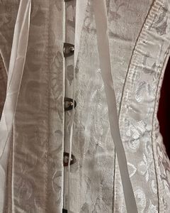 White Lace Up Corset