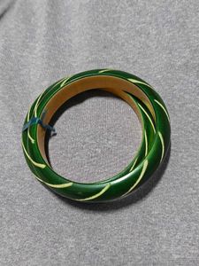 Green Wooden Bangle Set
