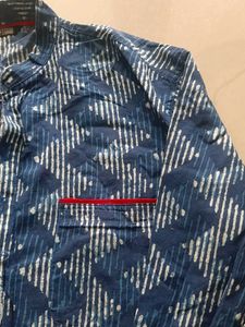 Pure Cotton Indigo kurta Set For Boys