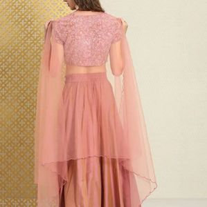 House Of Pataudi Pink Lehenga Set