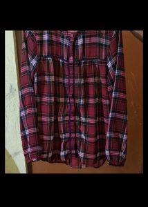 Red Plaid Top
