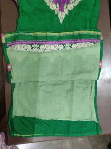 Green Embroidered Kurta