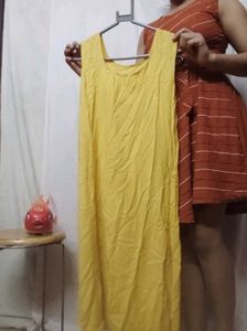 Yellow Dress N Tote Bag
