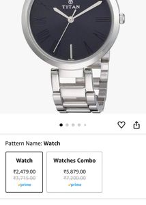 Titan Analog Watch Silver For Women