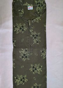 Floral Print cotton nighty with collar