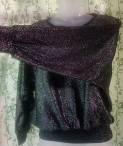 vintage feather sequins jumper sweater pullover