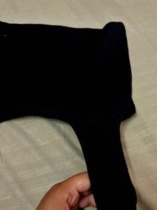 Black Sleeveless Crop Top