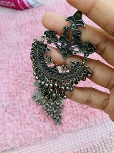 Silver Oxidised Earrings