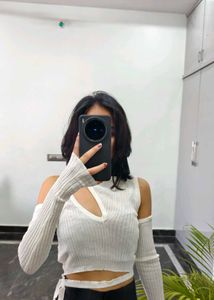 Cutout Knit Top