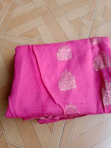 Cotton Pink Saree