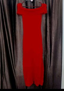 Red Slit Dress