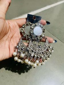 Navratri Style Oxidised Earrings