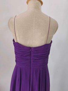 Purple Draped Maxi Dress
