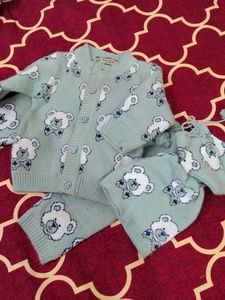 Cute Bear Knit Cardigan