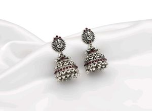 Oxidized Jhumka Earrings