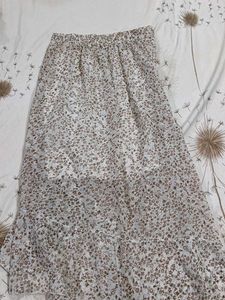Floral Print Midi Skirt