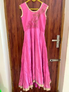 Pink Floral Kurta