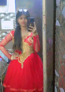 Red Ethnic Gown