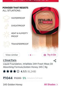 L&#39;Oreal Infallible Powder Foundation New Wdt Tag