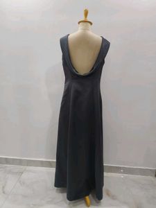 Elegant Gray Evening Gown