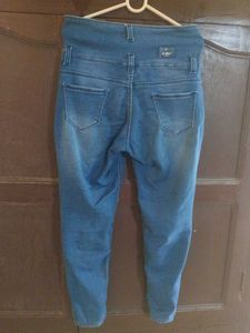 High Waisted Button-Up Denim Jeans