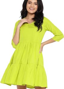 Fit And Flare Knee Length Dress