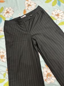 Pinstripe Flare Trousers