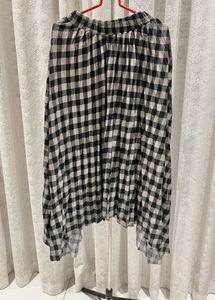 Checkered Midi Skirt