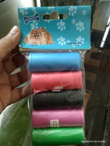 Pet Waste Bags - Multi-Colored Rolls